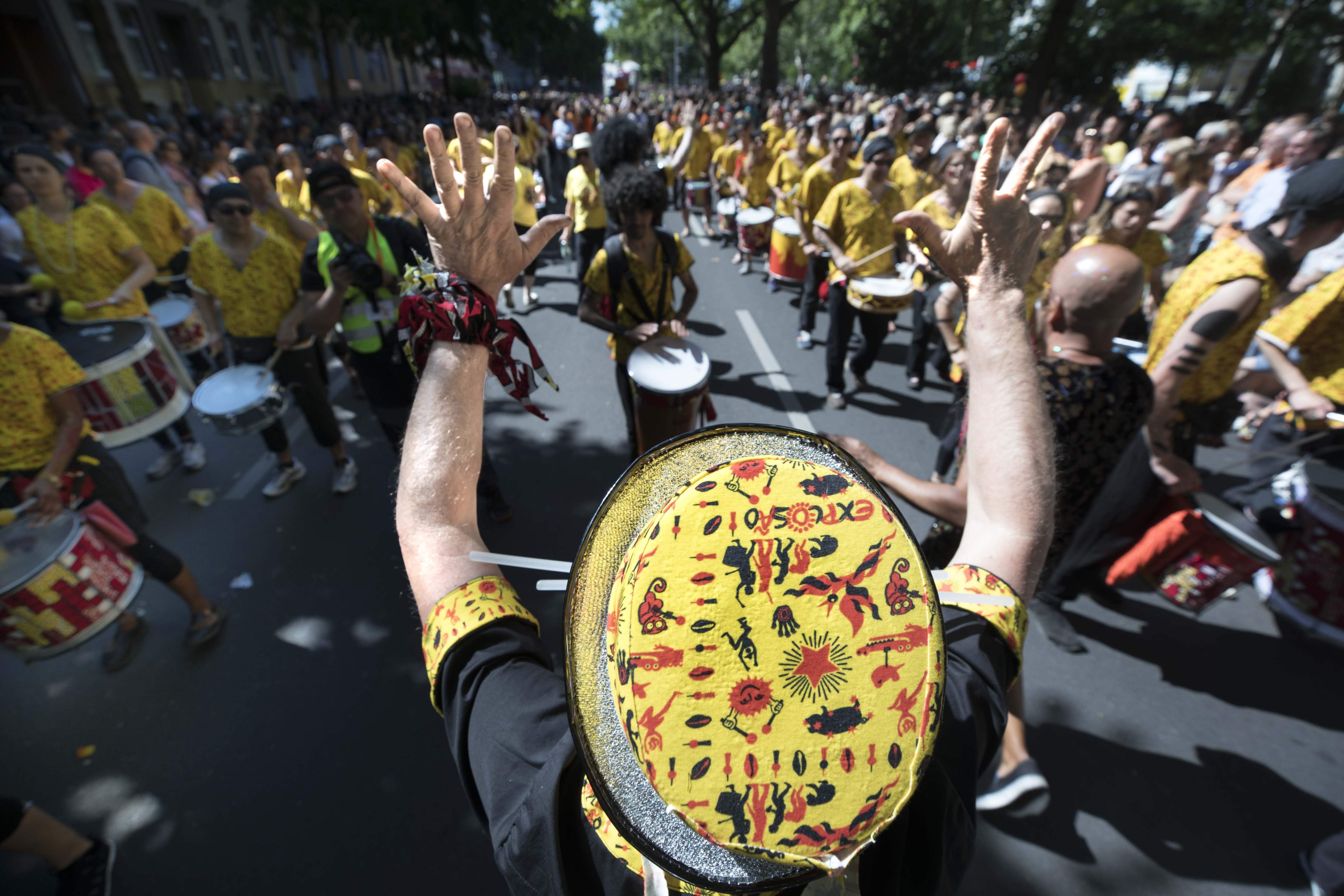 Performing in the street